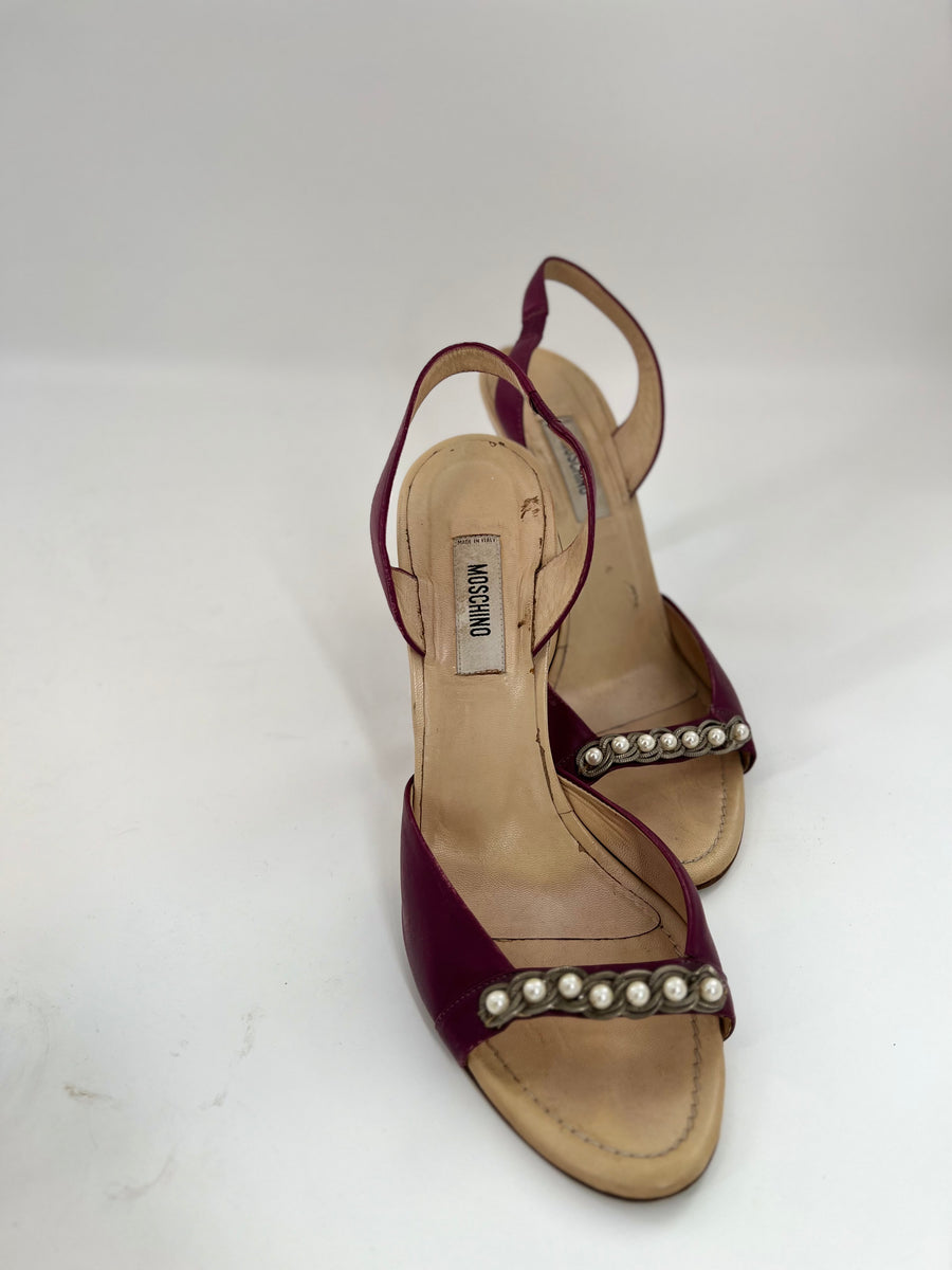 Moschino Slingback Sandals