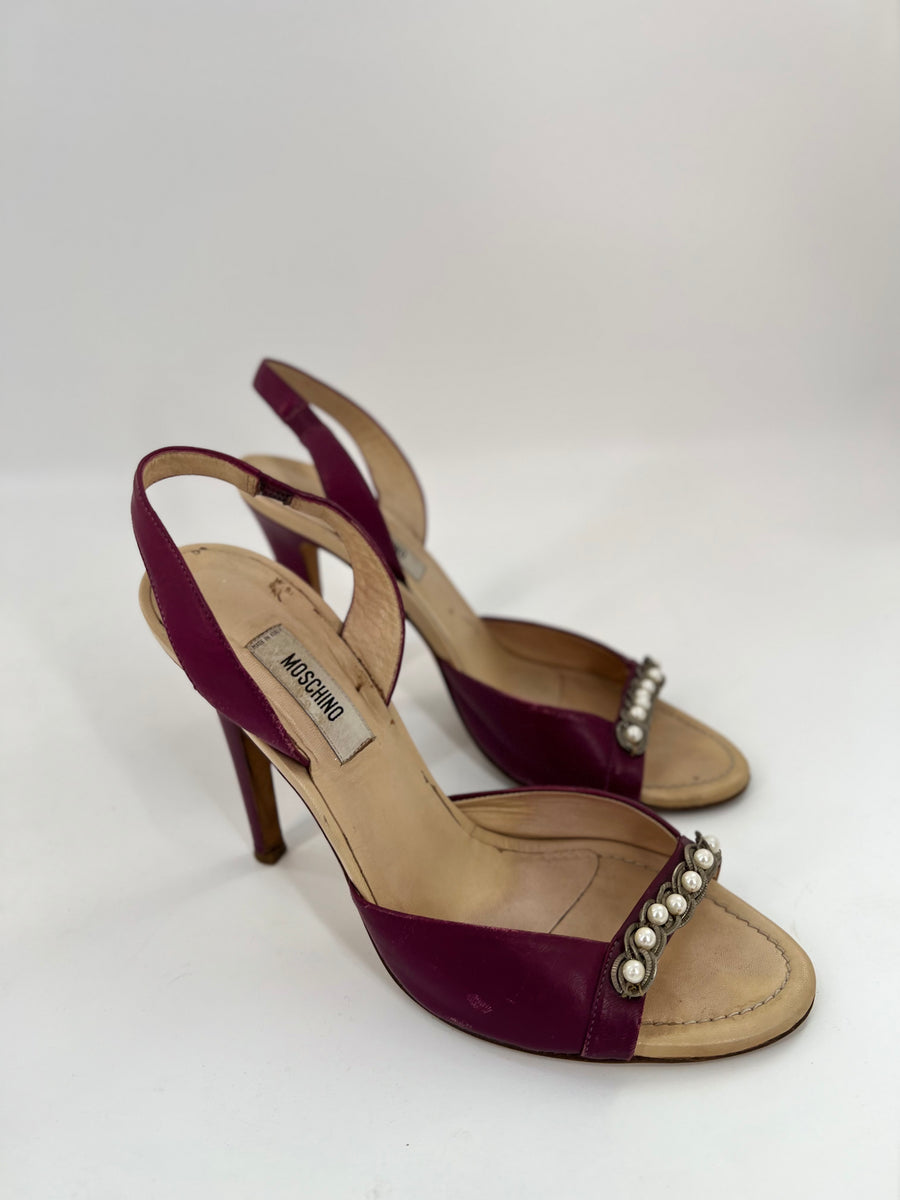 Moschino Slingback Sandals