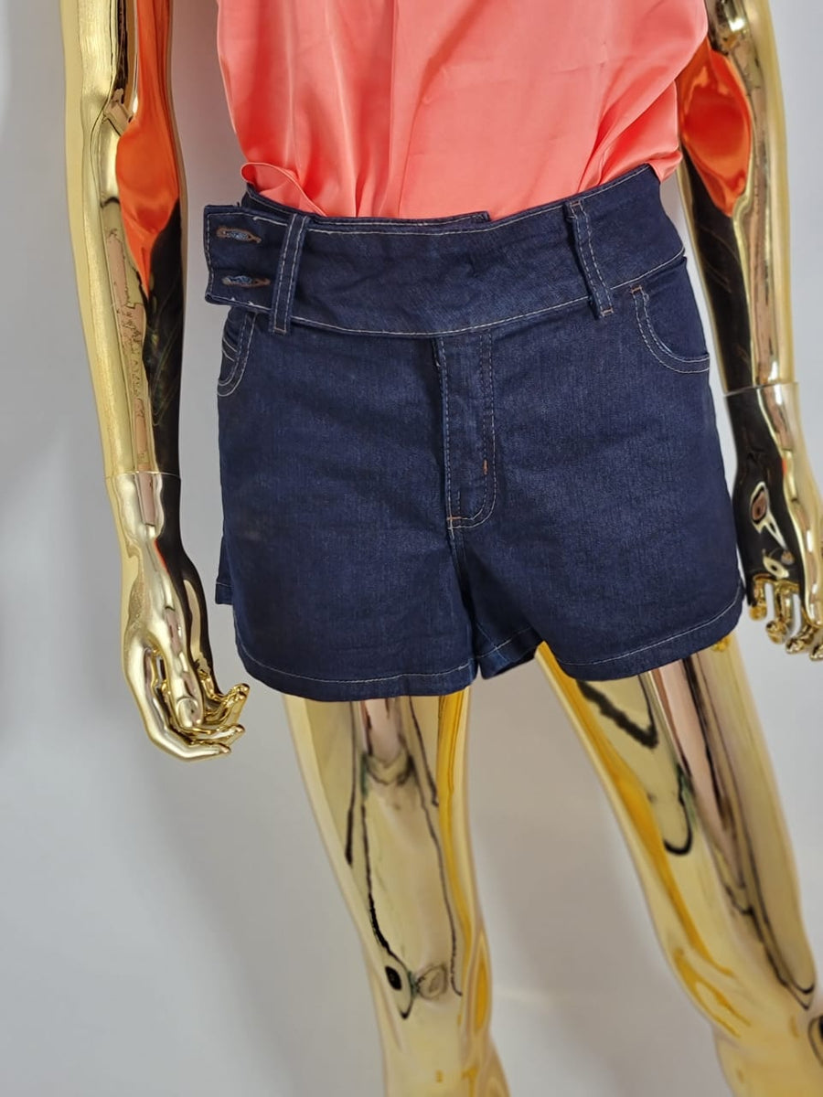 Calção Jeans Azul by Clock House